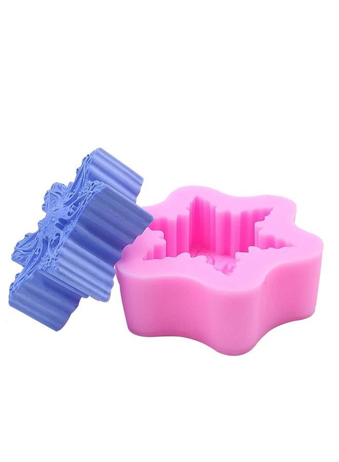 Monqui (Snowflake02) - Snowflake Silicone Mould for Handmade Soap, Crafts, Candle, Chocolate, Muffins, Ice - Image 3
