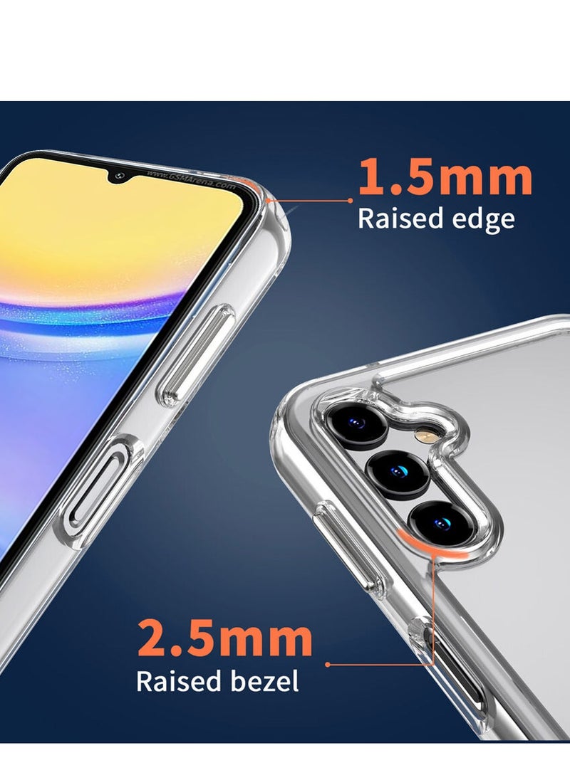 CHAPPELINE - AIRBAG CASE Series Premium Transparent Airbag Shockproof Anti-Yellowing with Iron Plate Case Cover For Samsung Galaxy A15 4G / 5G 2023 Clear - Image 1