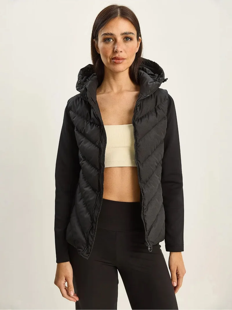 بيانكو لوتشي LUCCI Hooded Thick Puffers Coat