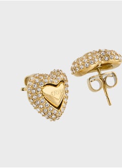 GUESS Jube05020Jwygt/U 13Mm Pave Heart Studs  - Image 2