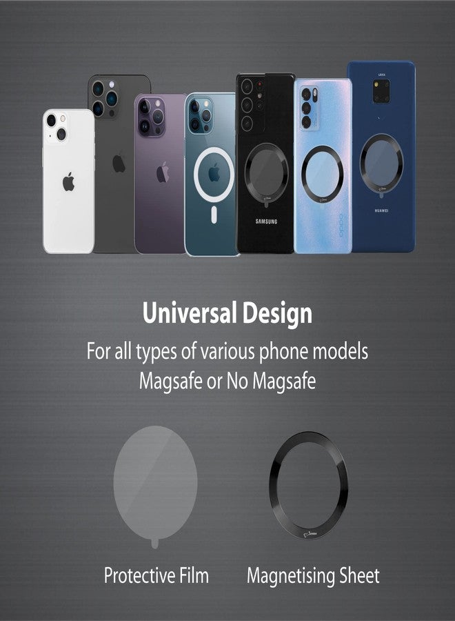 BONE Magnetic Fitness Phone Mount, MagSafe Phone Holder for Workout & Gym, Scratch-Free Silicone Strap with Anti-Slip Design, Universal Sport Phone Carrier for Most Smartphones (with Magnetic Sticker) - Image 2