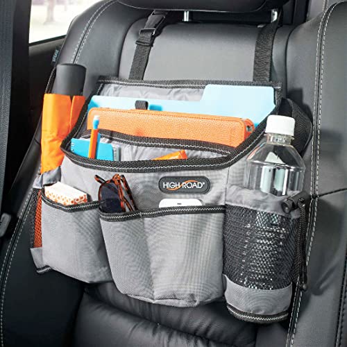 High Road SwingAway Front Seat Car Organizer for Daily Driving Essentials with Side Bottle and Cup Holders - Image 1