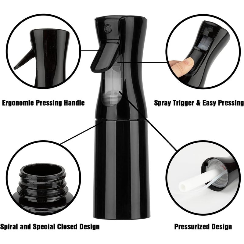 INSIME Nano Mist spray bottle for hair | Premium Salon face spray bottle water mist sprayer for Women & Men | Small water hair spray empty bottle for hair & face toner (Transparent) - Image 2