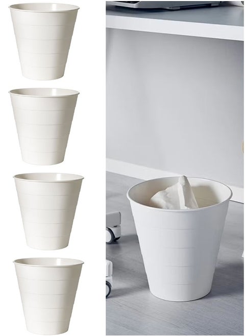 4pcs Plastic Waste Bin
