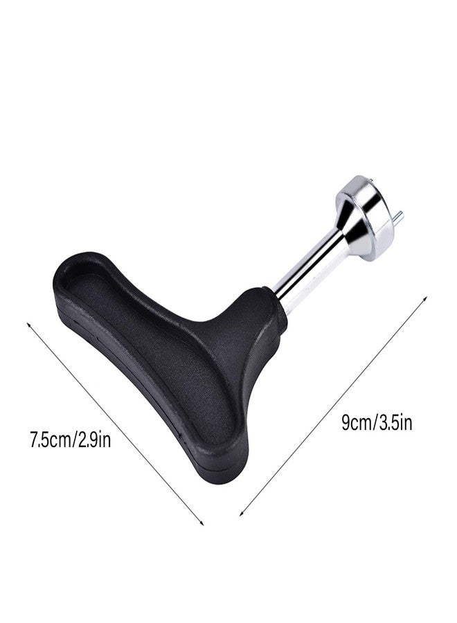 Kodrily Universal Golf Shoe Spike Wrench Handheld Tool, Zinc Alloy Golf Shoe Spike Removal Tool with Ergonomic Grip, Adjustment Cleat Key Spike Wrenches Maintenance Replacement Accessory - Image 2