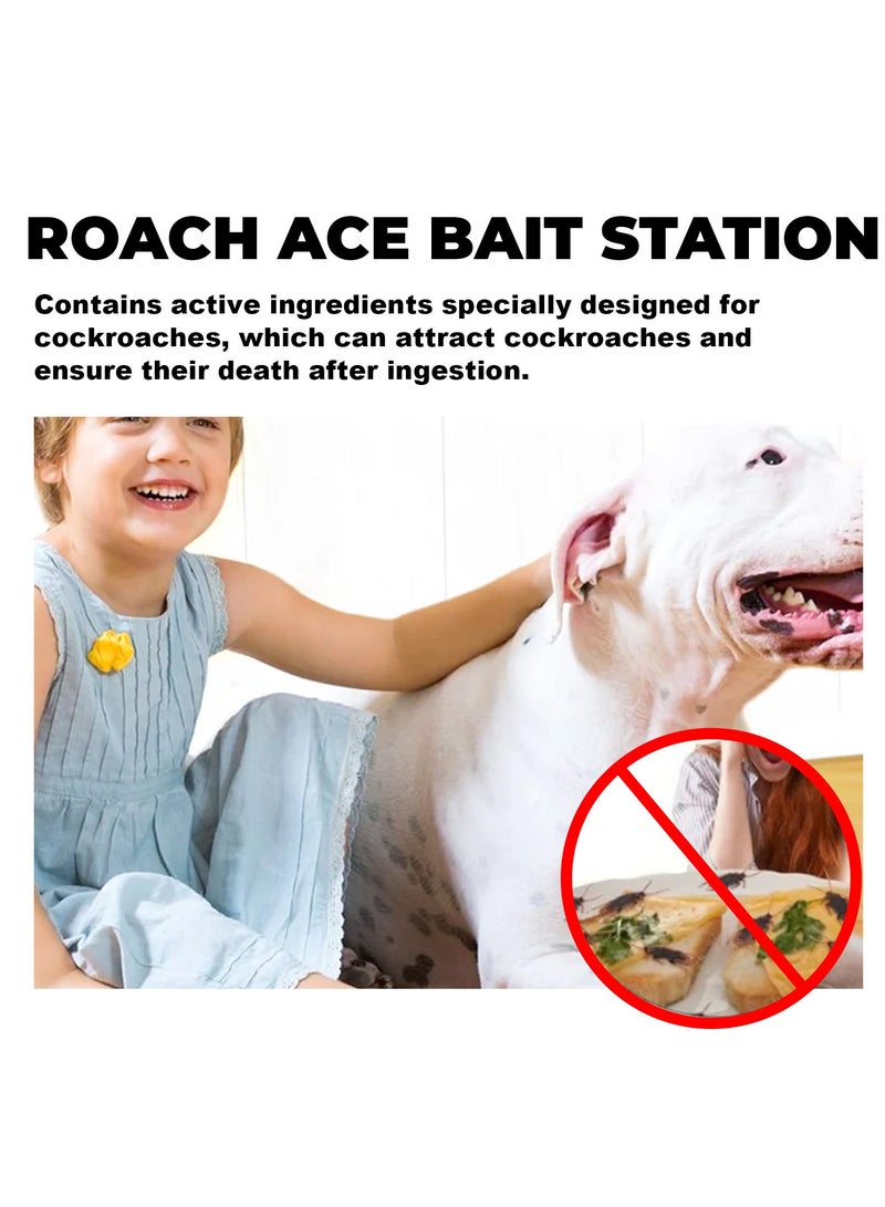 MOONSPRY Roach Bait Stations, Natural Cockroach Repellent, Roach Traps Indoor/Outdoor Use, Roach Indoor Infestation for Small & Large Roaches, Non-Toxic, Long Lasting Protection (8 PCS) - Image 4
