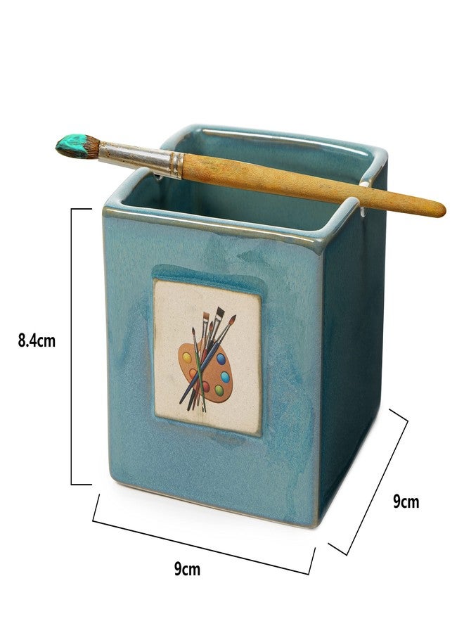 Gute Painters Artist Cup, Paint Brush Holder & Cleaner 3.5" H 3" W - Gift Paint Mixing Cup, Elegant Painting Cup Supplies, Vibrant Cup for Children & Adults Alike, Arts & Crafts Supplies for Home (Blue) - Image 3