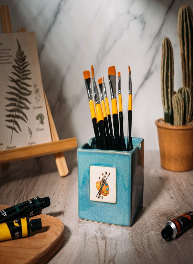 Gute Painters Artist Cup, Paint Brush Holder & Cleaner 3.5" H 3" W - Gift Paint Mixing Cup, Elegant Painting Cup Supplies, Vibrant Cup for Children & Adults Alike, Arts & Crafts Supplies for Home (Blue) - Image 5