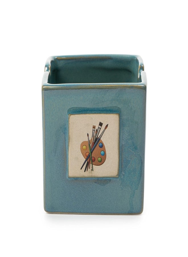 Gute Painters Artist Cup, Paint Brush Holder & Cleaner 3.5" H 3" W - Gift Paint Mixing Cup, Elegant Painting Cup Supplies, Vibrant Cup for Children & Adults Alike, Arts & Crafts Supplies for Home (Blue) - Image 4