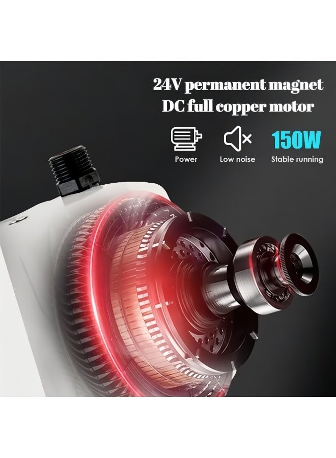 McDou Safe Voltage 24V Automatic Booster Pump with Flow Switch - Portable, Household Booster Pump for Bathroom Shower, Kitchen, Toilet and Garden - Image 3