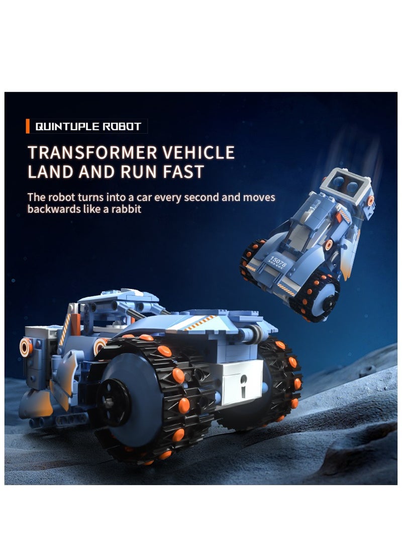 mould king - 15078 Remote Control Robot Educational Building Kits, Remote & APP Controlled 5-in-1 RC Robot/Tracked Car/Tank for Boys Girls Ages 8+ Year Old（903 PCS） - Image 1