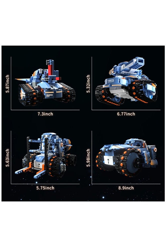 mould king - 15078 Remote Control Robot Educational Building Kits, Remote & APP Controlled 5-in-1 RC Robot/Tracked Car/Tank for Boys Girls Ages 8+ Year Old（903 PCS） - Image 1