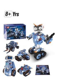 15078 Remote Control Robot Educational Building Kits, Remote & APP Controlled 5-in-1 RC Robot/Tracked Car/Tank for Boys Girls Ages 8+ Year Old（903 PCS）