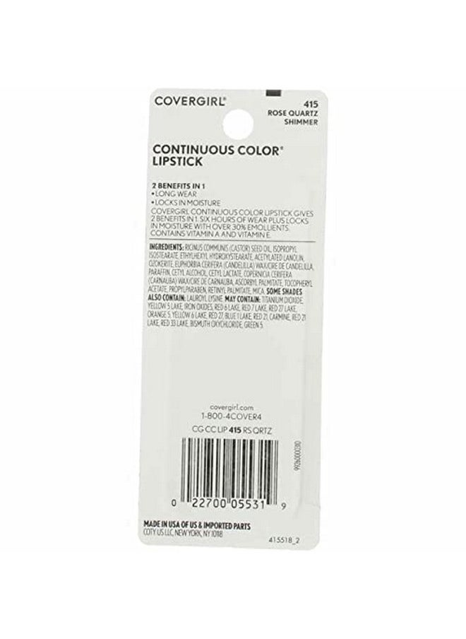 CoverGirl - Continuous Color Lipstick Rose Quartz 415, .13 Oz (Packaging May Vary) - Image 1