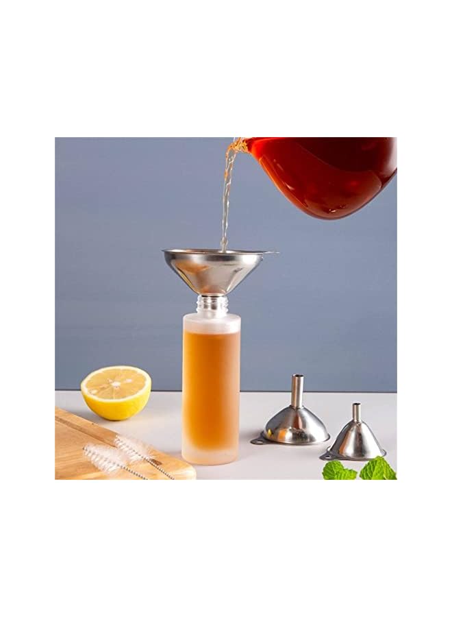 erorex Funnels, 3pcs Stainless Steel Cone Funnel Pour Oil Wine Liquid Hopper Kitchen Home Tool Kitchen Tools & Gadgets Durable Mini Funnel - Image 2