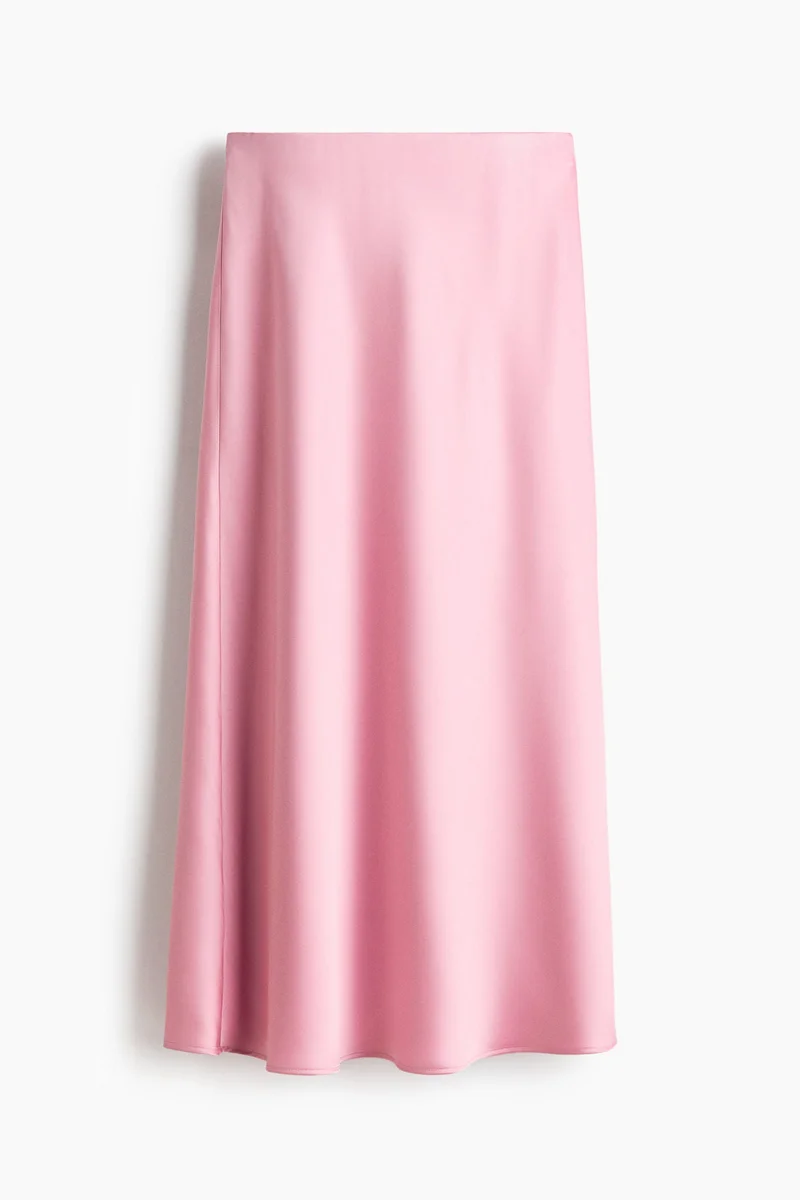 H&M Satin maxi skirt