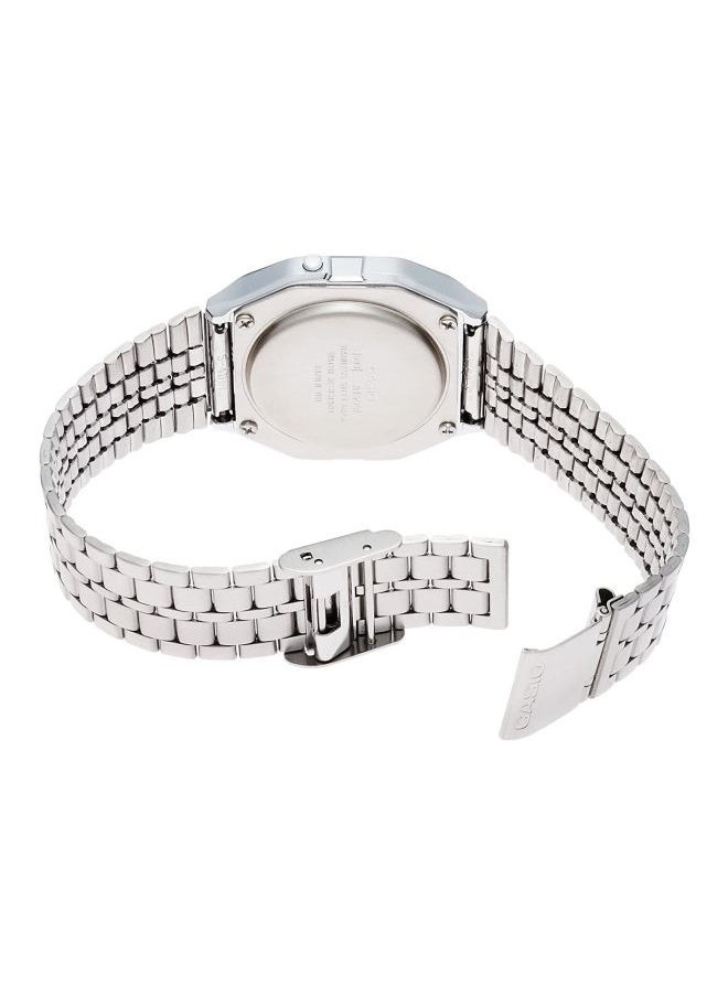 Generic - Water Resistant Stainless Steel Retro Digital Watch A159WA-N1DF - 33 mm - Silver - Image 1