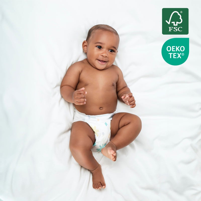 Evolur Snuggle Bum Baby Diapers - Size 1, 216 Count, for Newborns (6.6 lbs - 13 lbs), Ulta Absorbent Diapers Newborn Baby - Image 2