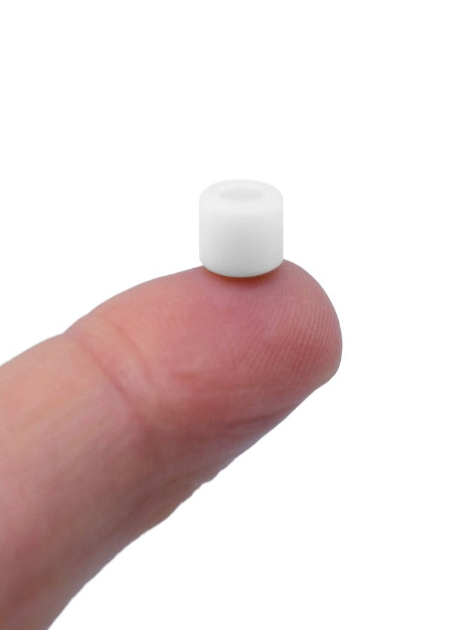 Teak Tuning Apex All Terrain Polymer (ATP) Fingerboard Wheels - New Street Shape, 65D - 7.7mm Diameter - ABEC-9 Stealth Bearings - Made in The USA - White Snow Colorway - Image 4