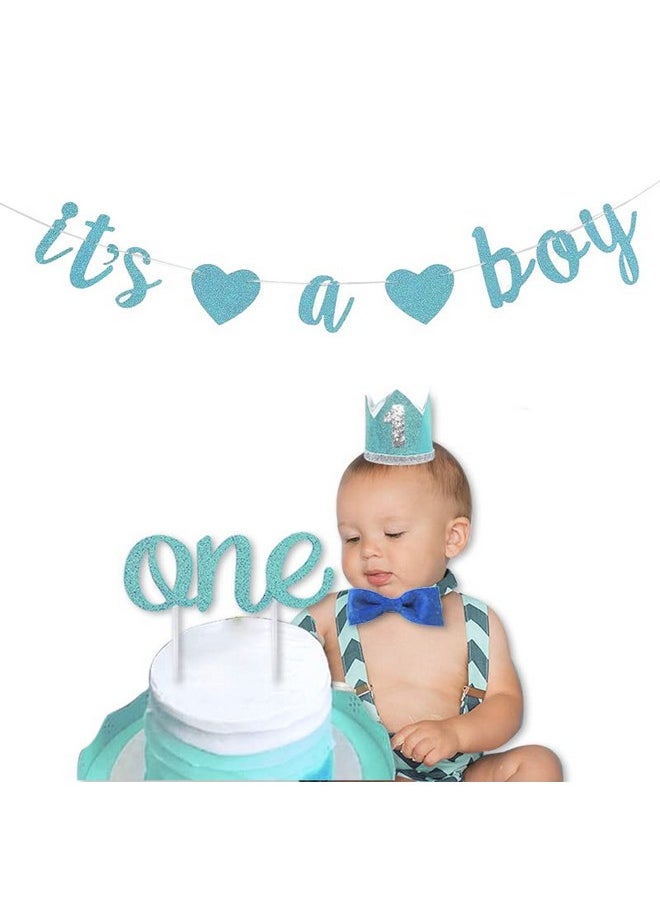 Oarkive It Is A Boy Banner Sign Bunting Christening Baby Shower Garland Decoration Birthday Party Favors  - Image 3