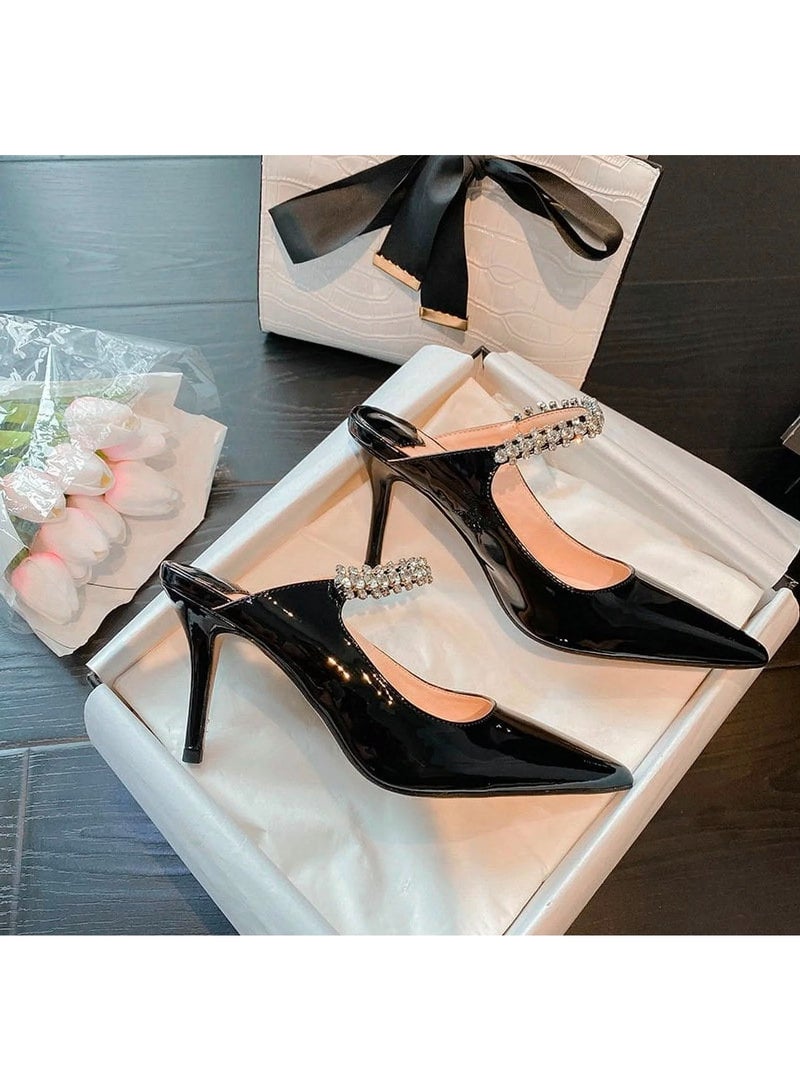 Jimmy  women luxury heel shoes black