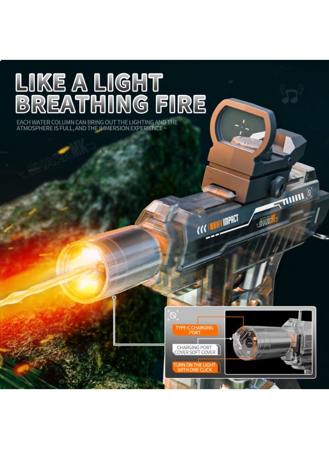 Shark MK Electric Water Guns with Lighting Effects, Automatic & Manual Dual Mode High Capacity Squirt Guns, Adult Kid Outdoor Summer Toys for Pool Beach Party - Image 4