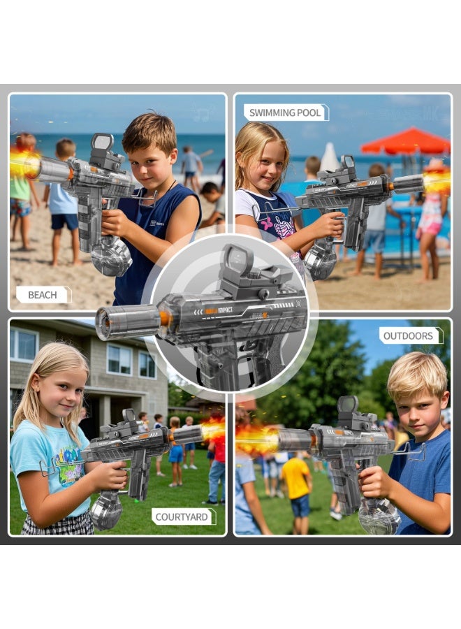 Shark MK Electric Water Guns with Lighting Effects, Automatic & Manual Dual Mode High Capacity Squirt Guns, Adult Kid Outdoor Summer Toys for Pool Beach Party - Image 5