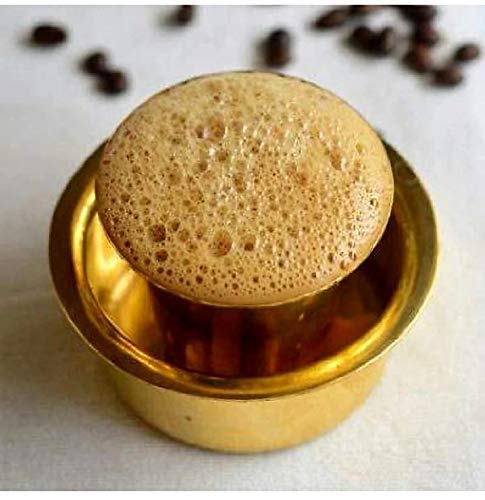 ROLIMOLI Brass Kumbakonam Dabara Set (Pack of 4 Each 150ml/200ml) | Traditional Kumbakonam Coffee Dabara Set | Serving - Image 4