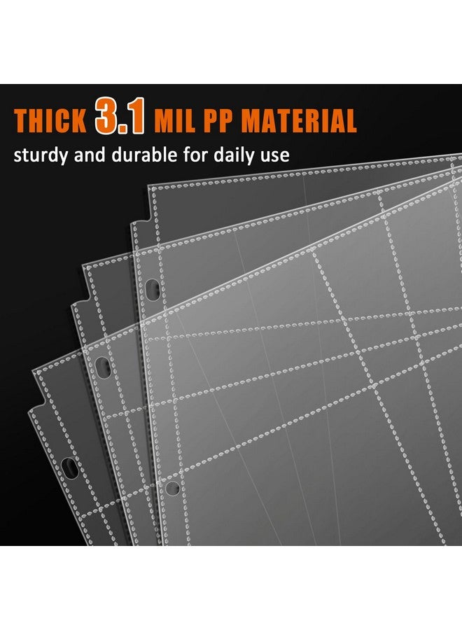 tutata 3x3 Photo Sleeves, 16-Pocket Scrapbook Refill Pages, Page Protectors Fit 12x12 3 Ring Album Binder, 25 Pack - Image 5