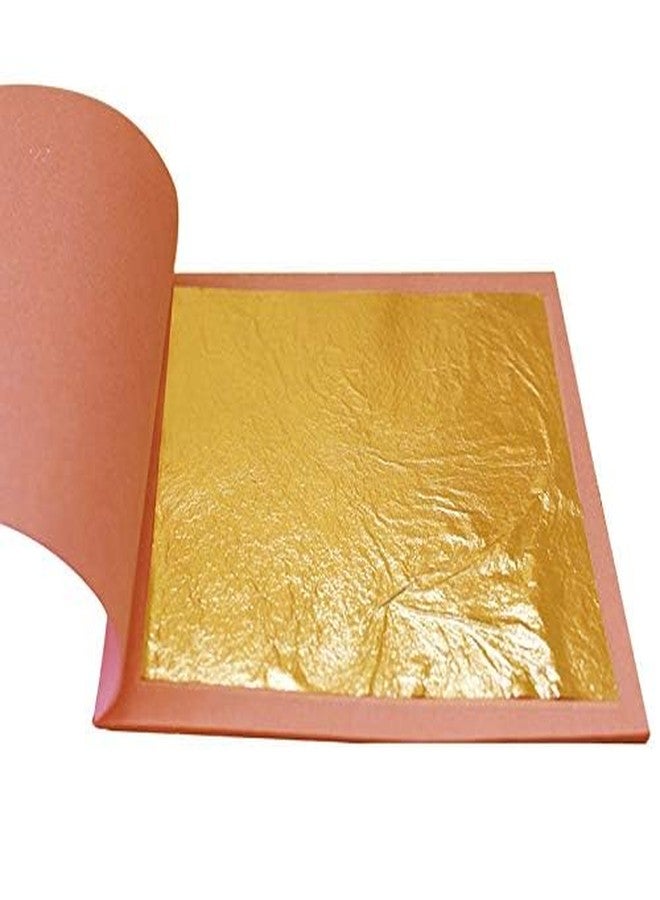 ASK VARK WALA Edible/Decorative Gold Leaf Loose Sheet Booklet - 24 Carat - 5CM X 5CM - 20 Sheets - Image 1