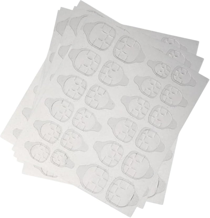 240/480/720pcs Double-Sided Super Adhesive Nail Tips - Press-On Art Film - Unscented, Strong Adhesion - Easy to Apply & Remove - Nail Glue Tape for False Nails (Clear, 48 2 sheets)