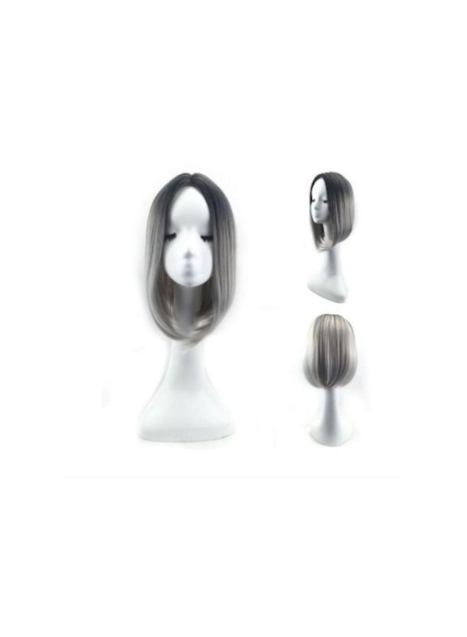 NIBEMINENT Straight Hair Wig Grey