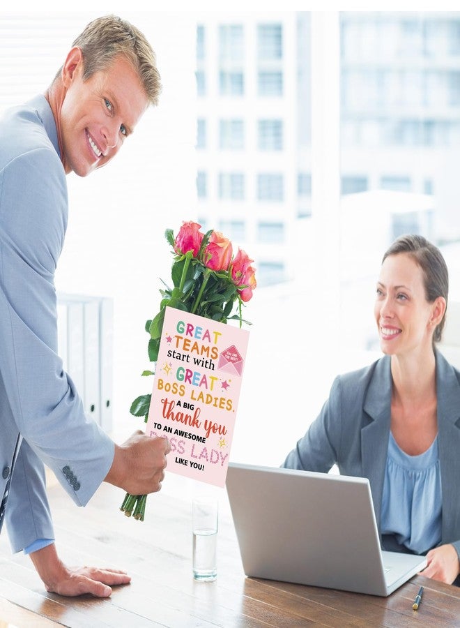 Mcduldul Pink Boss Day Card Gifts for Women | Best Gifts for Boss Female | Thank You Card for Boss Lady - Image 5