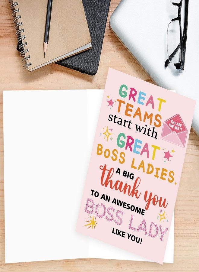 Mcduldul Pink Boss Day Card Gifts for Women | Best Gifts for Boss Female | Thank You Card for Boss Lady - Image 3