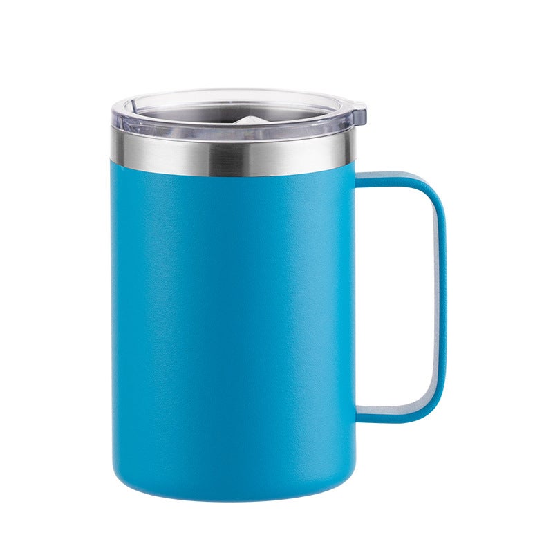 16Oz Office Mug With Handle Double-Layer Vacuum Stainless Steel Thermos Cup Outdoor Portable Tumbler - Image 5