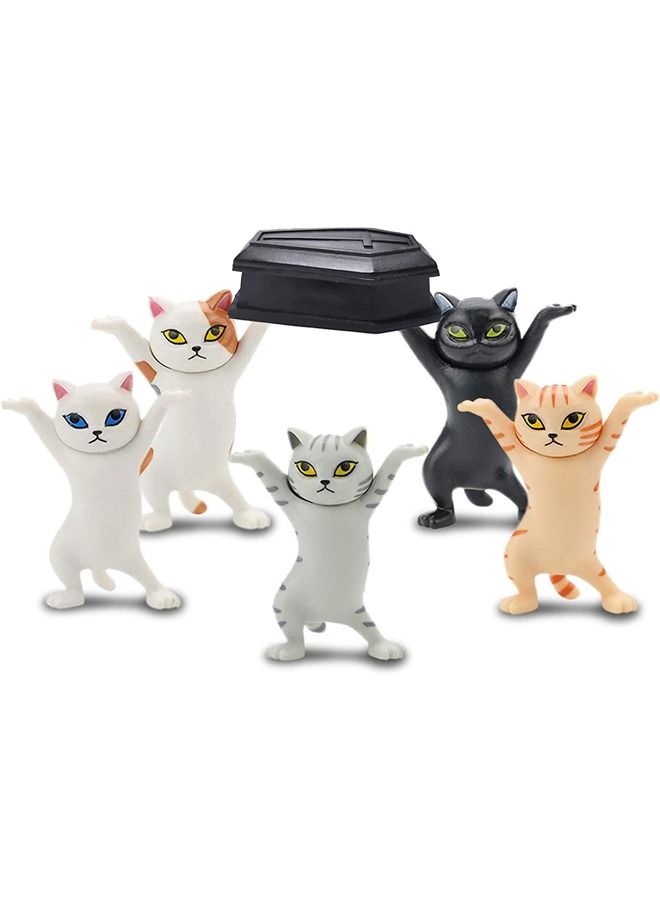 The Cat Coffin Dance The Cat Lifted The Coffin Dancing Pallbearers Pen Holders Mobile Phone Holder Handmade Model Ornaments