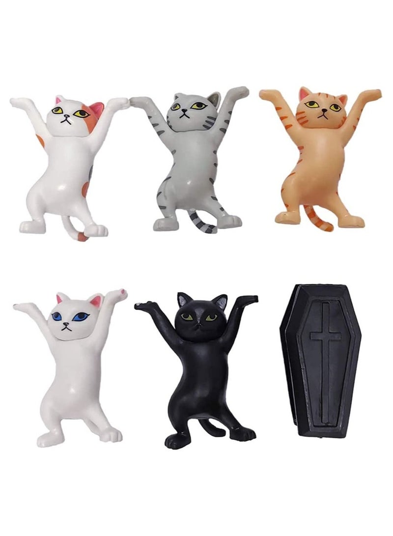 The Cat Coffin Dance The Cat Lifted The Coffin Dancing Pallbearers Pen Holders Mobile Phone Holder Handmade Model Ornaments