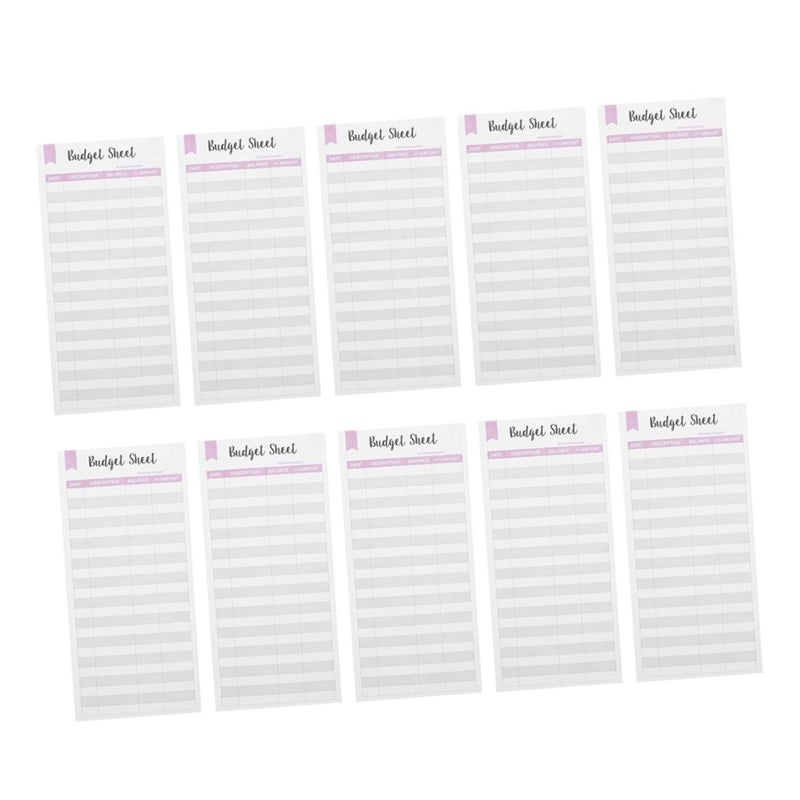 18 Pcs Budget Planner Cards with Expense Tracking Sheets for Home Travel and Business Use - Image 2