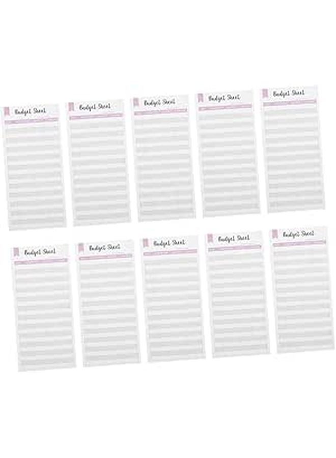 18 Pcs Budget Planner Cards with Expense Tracking Sheets for Home Travel and Business Use - Image 1