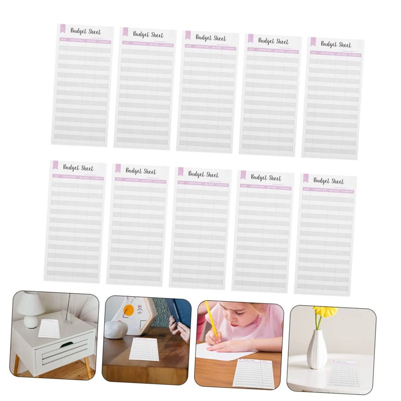 18 Pcs Budget Planner Cards with Expense Tracking Sheets for Home Travel and Business Use - Image 5