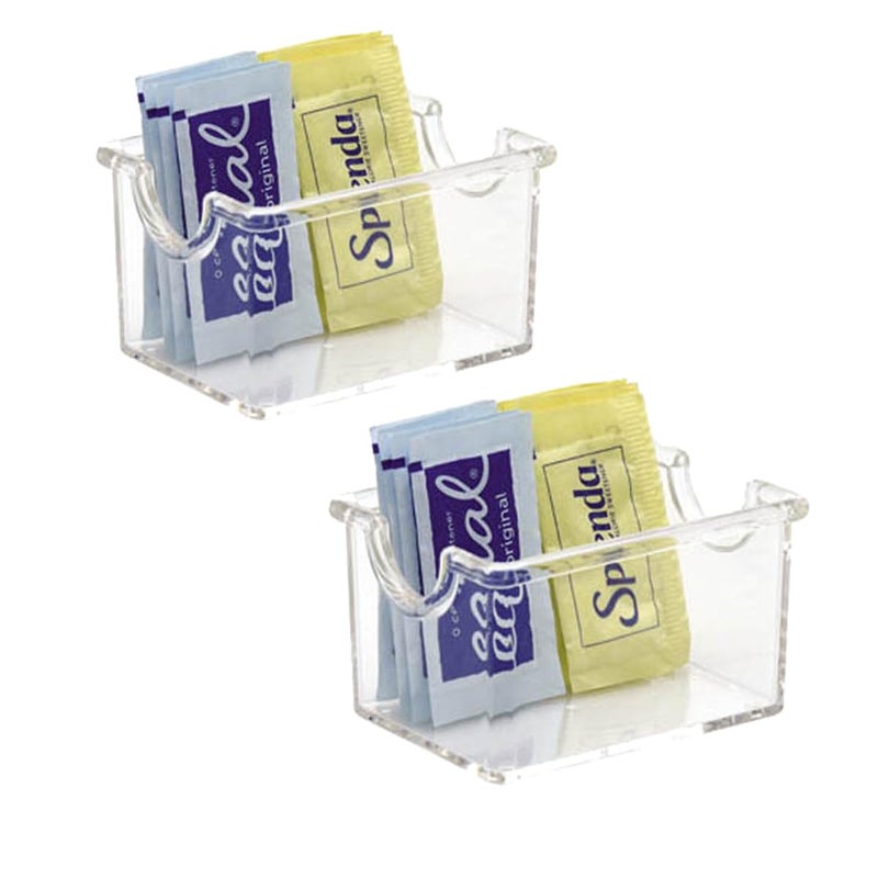 Yakri Yakri Set of 2 unit Sugar Packet Holder Plastic Tea Bag Holder Condiment Dispenser for Restaurants & Home, Coffee Bars,  - Image 1