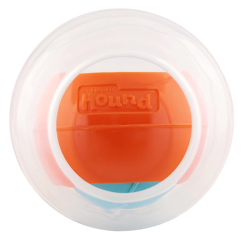 Outward Hound Nina Ottosson Topsy Treat Ball Dog Puzzle Interactive Treat Puzzle Dog Enrichment Dog Toy, Level 1 Beginner, Orange - Image 1