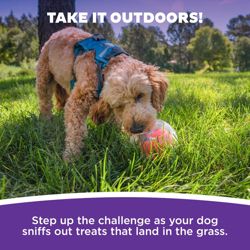 Outward Hound Nina Ottosson Topsy Treat Ball Dog Puzzle Interactive Treat Puzzle Dog Enrichment Dog Toy, Level 1 Beginner, Orange - Image 5