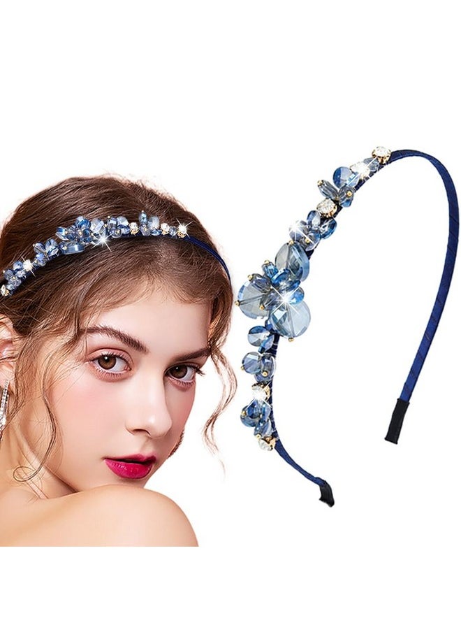 Crystal Headbands Sparkly Rhinestone Hairbands Thin Blue Headpiece Green Gray Women Hair Accessories For Party Costume (Blue) - pzsku/ZFD4D5051FDB14341EA49Z/45/_/1718614839/b88f9355-d854-4449-97f8-1b850db51bd7