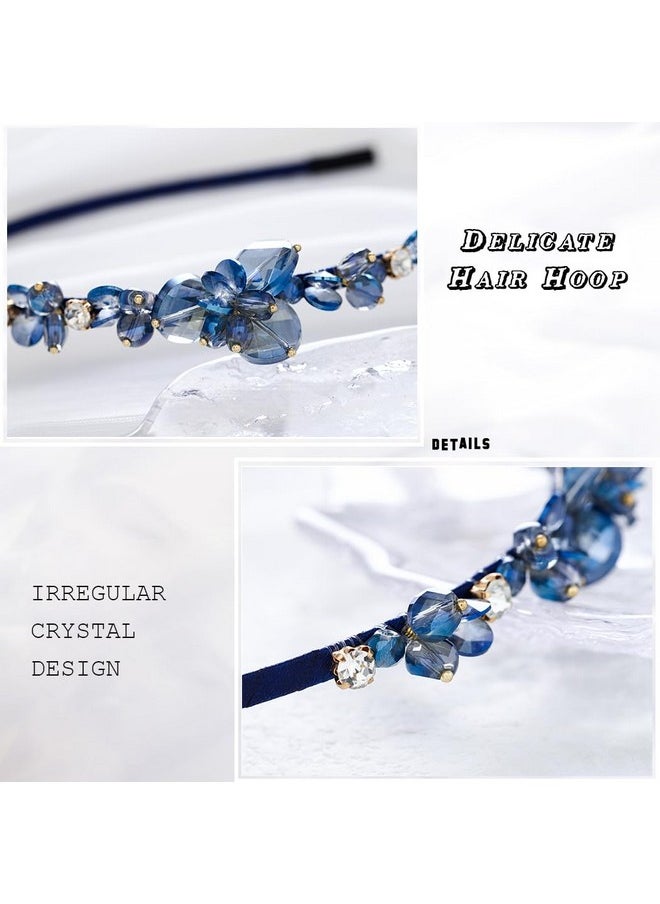 Crystal Headbands Sparkly Rhinestone Hairbands Thin Blue Headpiece Green Gray Women Hair Accessories For Party Costume (Blue) - pzsku/ZFD4D5051FDB14341EA49Z/45/_/1718614841/2acd2ad1-069a-4495-8d9c-ae39667bf9af