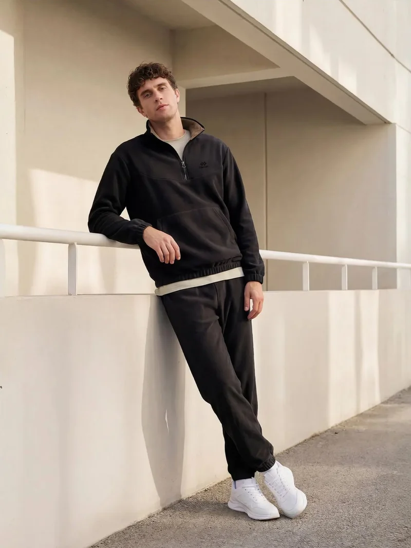 TOMMYLIFE TOMMY Men's Polyester Sweatshirt And Pants Set