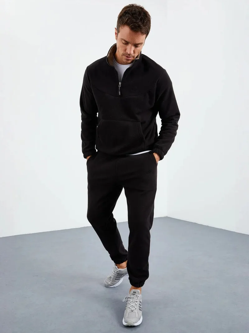 TOMMYLIFE TOMMY Men's Polyester Sweatshirt And Pants Set
