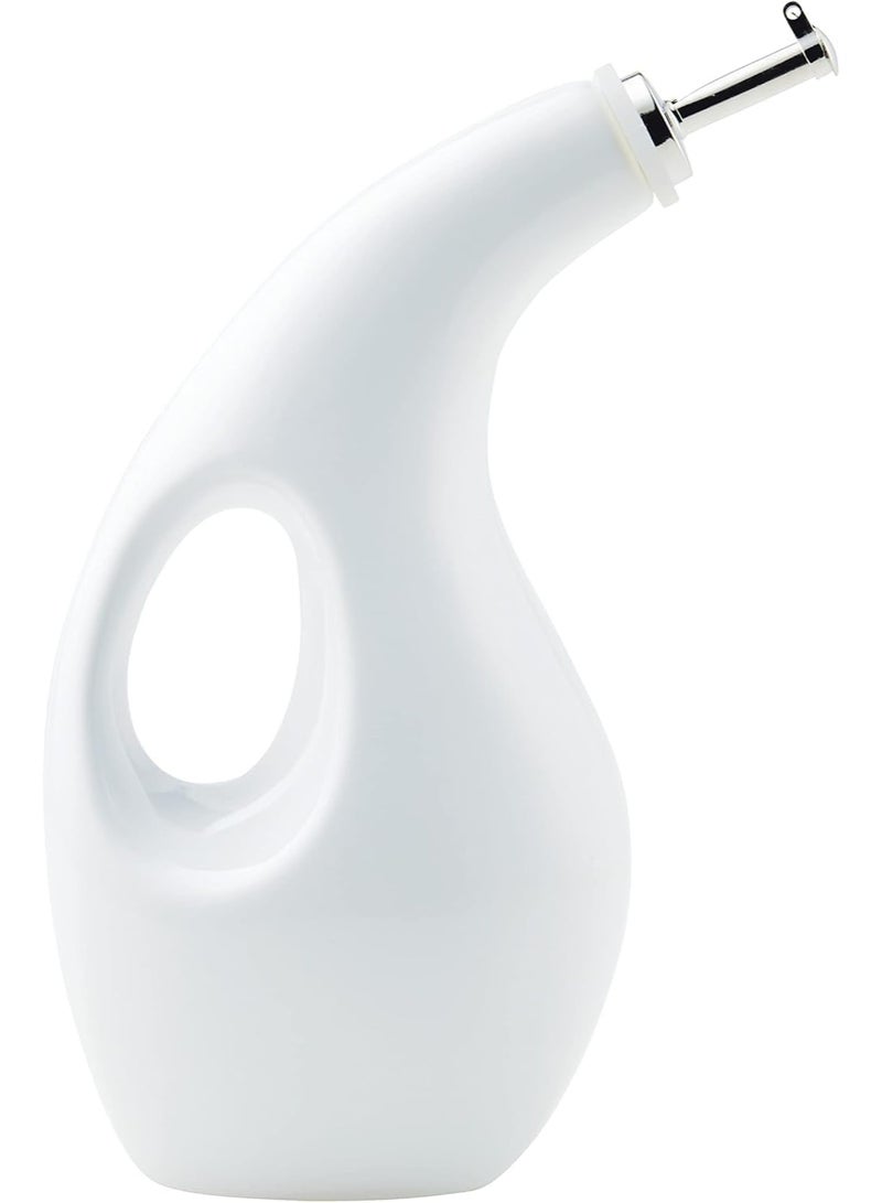 TARZ Ceramic Olive Oil Dispenser Bottle Coffee Syrup Dispenser wIth Pourer Vinegar Dispenser set Cooking Oil Container Bottles for Stylish Homes 24 Oz - Image 1