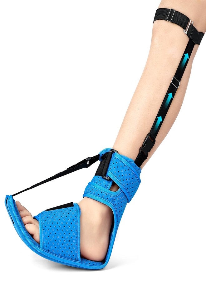 HHOKEM Upgraded Plantar Fasciitis Night Splint for Plantar Fasciitis Relief, Adjustable Plantar Fasciitis Brace for Achilles Tendonitis Heal Spur Foot Drop Pain Relief, Free Size for Men and Women - Image 1