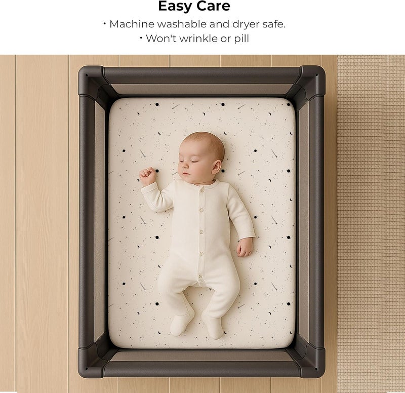 Ely's & Co. Pack N Play Portable Crib Sheet Set - Image 5